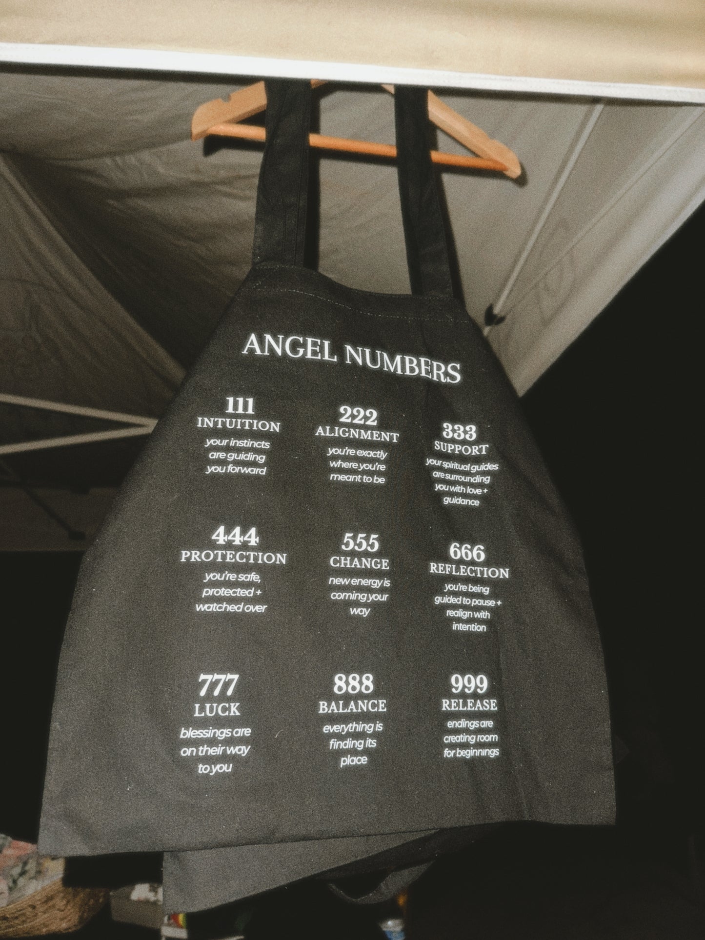 Angel Numbers Tote — Lightweight Everyday Bag