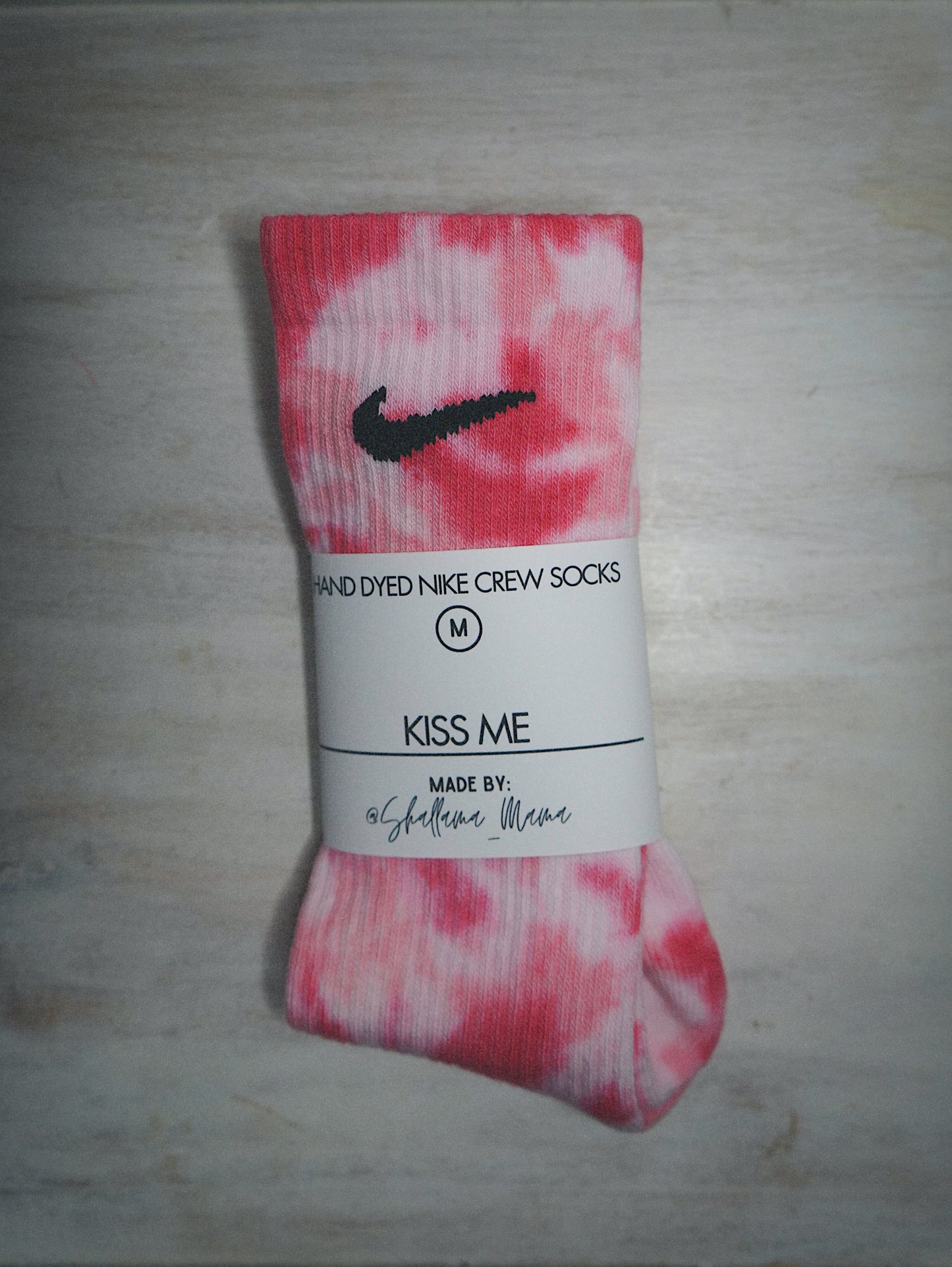 Two-Toned Tie Dye NIKE Socks | Valentines Edition