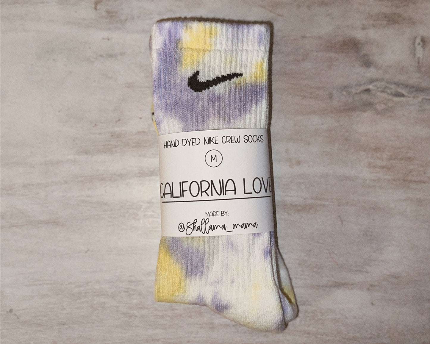 Two-Toned Tie Dye NIKE Socks | Nike Crew Socks