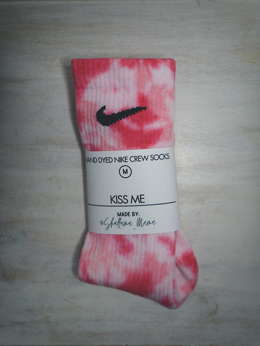 Two-Toned Tie Dye NIKE Socks | Valentines Edition