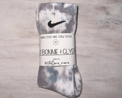 Two-Toned Tie Dye NIKE Socks | Nike Crew Socks
